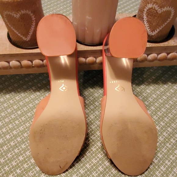 Katy Perry clear chunky heel slides - Picture 4 of 5